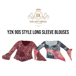 Y2k 90s Vibes Long Sleeve Blouses