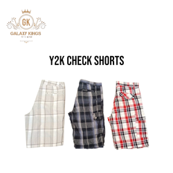 Y2k Check Shorts