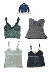 Beautiful y2k and modern style camisoles