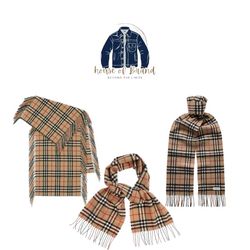 Y2K beige Burberry-Schals 300 Schals