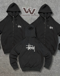 Stüssy rework style fleece zipper hoodies MOQ 25pc..