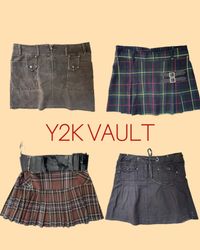 "Throw Back" Y2k Mini Skirts (YV-177)