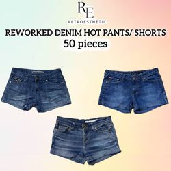 Shorts/ Calças Curta Y2K Recicladas (50 Peças)