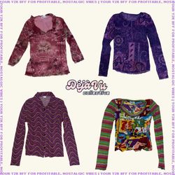 Y2K Lizzie McGuire European Mesh Tops (DVC#4)