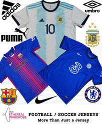 Football / Soccer Jerseys Including Nike, Adidas, ..