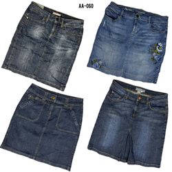 Y2K IT Girl Denim Midirock (AA-060)