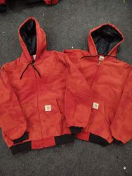Vintage Carhartt Active Jackets Rework Style Red -..