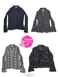 Camisas de botón arrugadas Y2K