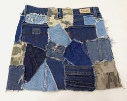 Jupes à patchs aléatoires Upcyclées Levi's CR943