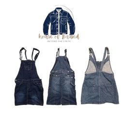 Y2K-Stil Denim-Latzhose