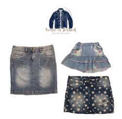 Y2k Denim Mini- und Midi-Röcke