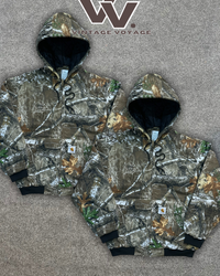 Jaquetas com capuz estilo rework Carhartt Realtree..