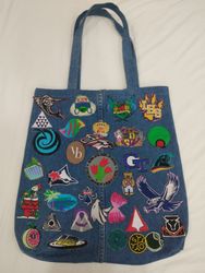 CV0118 Upcycled Levi's Multipatch Bags - 20 Pcs