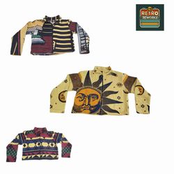 AW25 アップサイクルタペストリー フロントジッパージャケット