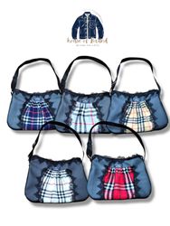 Upcycled Y2k Burberry Leather bags 20 pieces