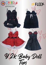 IQ0118 Y2k Baby Doll Tops - 08 Pieces
