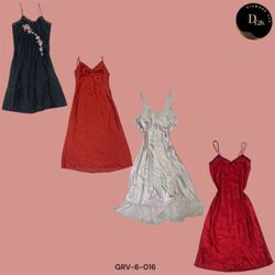 Soft Girl Aesthetic Long Slip Dress (GRV-6-016)