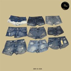 Basique d'été Y2K : Mini en denim léger (GRV-6-025..