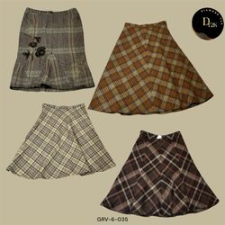 Y2K Aesthetic Brown Wool Skirts – Midi to Maxi Mag..