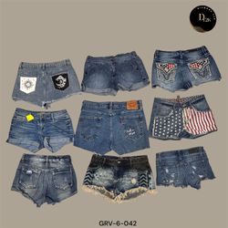 Retro Y2K Denim Mini Shorts – Edgy & Cool (GRV-6-0..