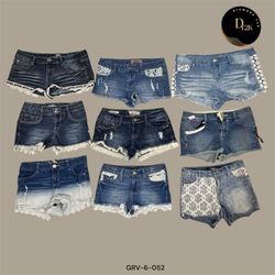 Y2K Distressed Denim Mini Shorts – Retro Cool (GRV..
