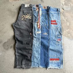 Hip hop baggy jeans
