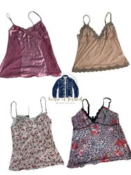 Y2k style lingerie and Slip dresses