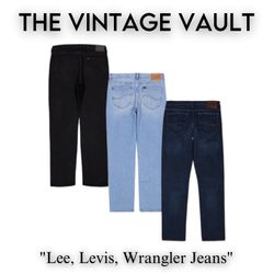 Lee, Levis, Wrangler Jeans