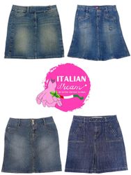 Y2k.denim midi skirt