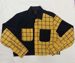 CR800 Upcycled Mix gebrandete Patchwork Damen Crop..