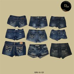 Y2K Essential Mini Shorts – Vintage Blue Denim (GR..