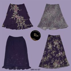 Vintage Y2K Purple Skirt – Soft Poly Perfection (G..