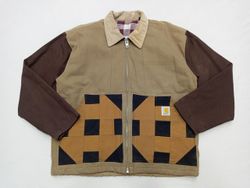 CR795 Upcycled Herren Carhartt Patchwork Jacke