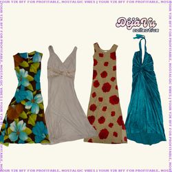 Y2K Oceancore Midi Dresses (DVC#41)