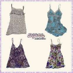 Y2K Clean Girl Cami Tops (DVC#47)