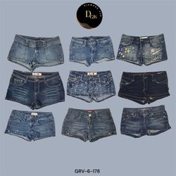 Y2K Denim Mini Shorts | Iconic Retro Streetwear (G..