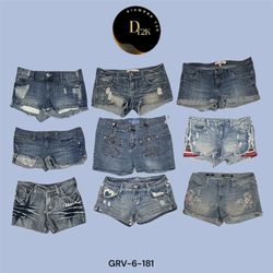 Authentic Y2K Low-Rise Denim Minis (GRV-6-181)