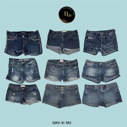 Y2K Babe Vibes | Distressed Denim Mini Shorts (GRV..