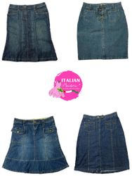 Y2k signature faded denim midi skirts