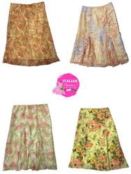 Y2k unique  flora poly skirts