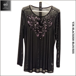 Y2K BLACKISH BLOUSES (BUNDLE 1)