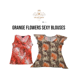 Grange Flowery Sexy Blouses