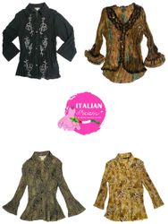 Y2k full sleeve crinkle tops