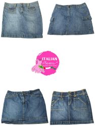 Y2k signature denim mini skirts