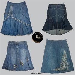Y2K Denim Midi Skirt | Retro Revival Must-Have (GR..