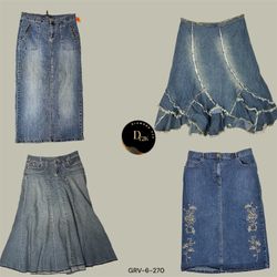 Y2K Denim Dream | Vintage Long & Midi Skirts Editi..
