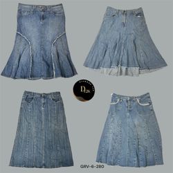 Authentic Y2K Denim Midi | Everyday Vintage Staple..
