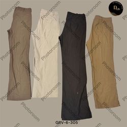 Vintage Y2K Cream + Brown Poly Pants | Chic & Time..