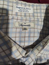 Camisas de botón de algodón para hombres Faconnabl..