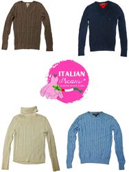 Y2k cable knit sweaters